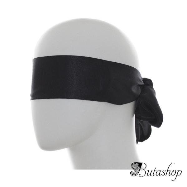Черная маска в виде ленты - butashop.com