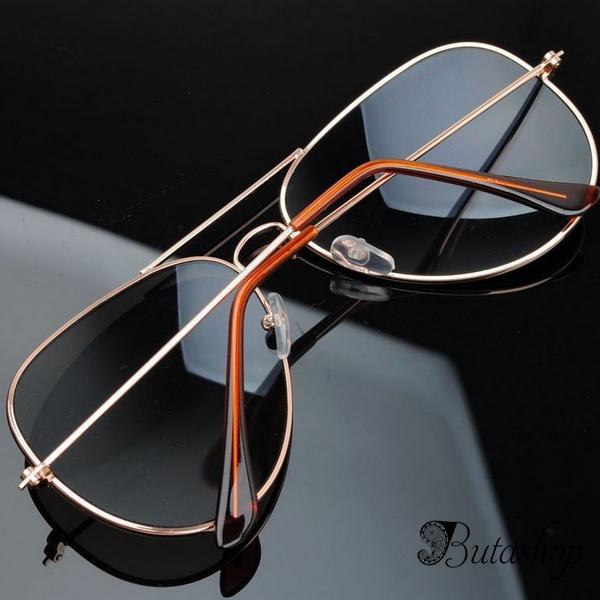 РАСПРОДАЖА! Солнцезащитные очки Ray Ban Aviator, золото - butashop.com
