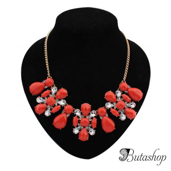 РАСПРОДАЖА! Красивое ожерелье с камнями - butashop.com
