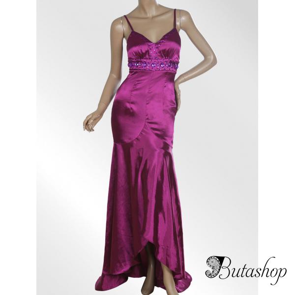 РАСПРОДАЖА! Элегантное вечернее платье пурпурное - butashop.com