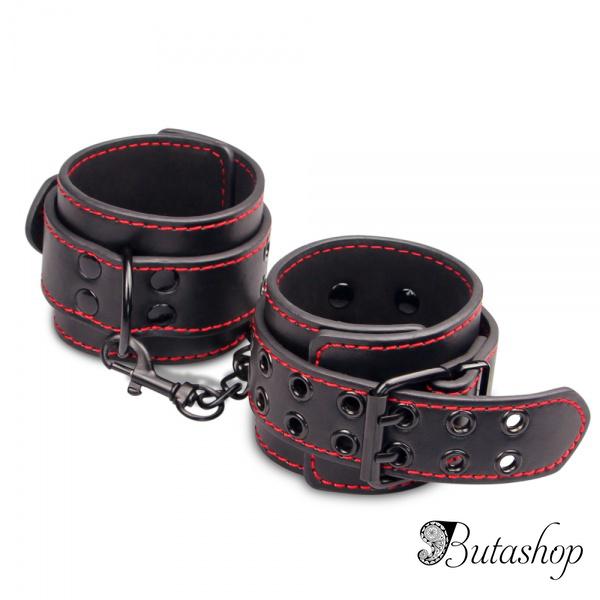 Универсальные кожаные наручники из кожи - butashop.com