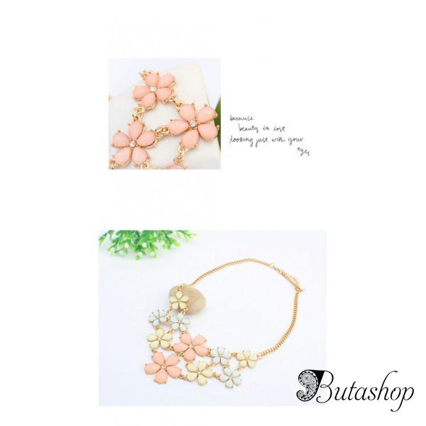 РАСПРОДАЖА! Ожерелье - Маленькие цветы - butashop.com