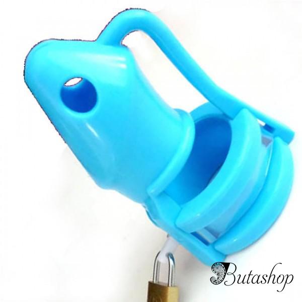 Голубое силиконовое устройство верности - butashop.com