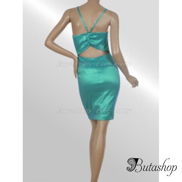 РАСПРОДАЖА! Сексуальное бирюзовое платье в обтяжку - butashop.com