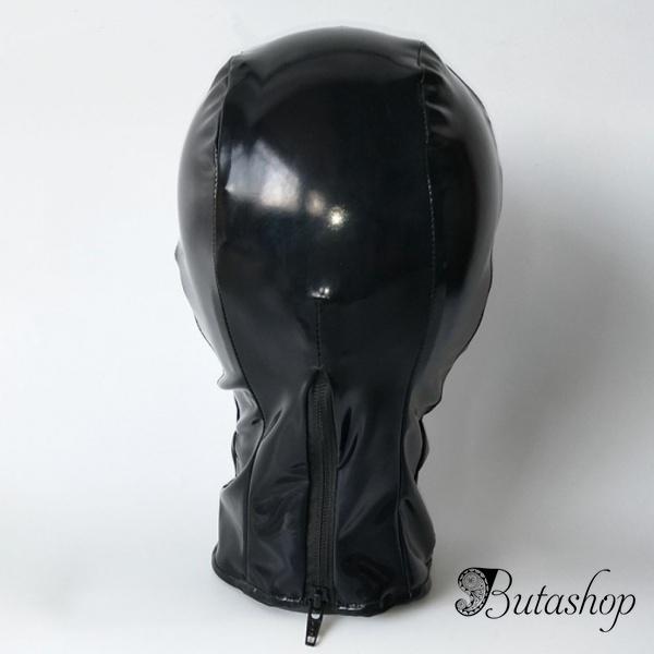 Черная виниловая маска с белыми вставками - butashop.com