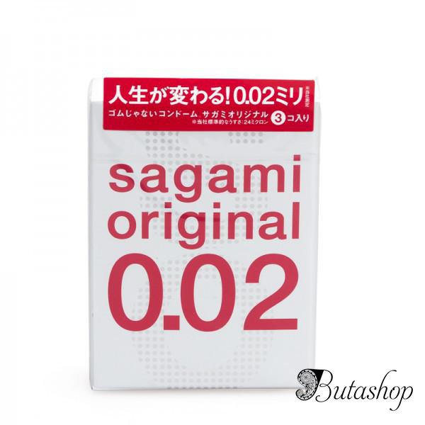 Полиуретановые презервативы Sagami Original 0.02мм, 3 шт - butashop.com