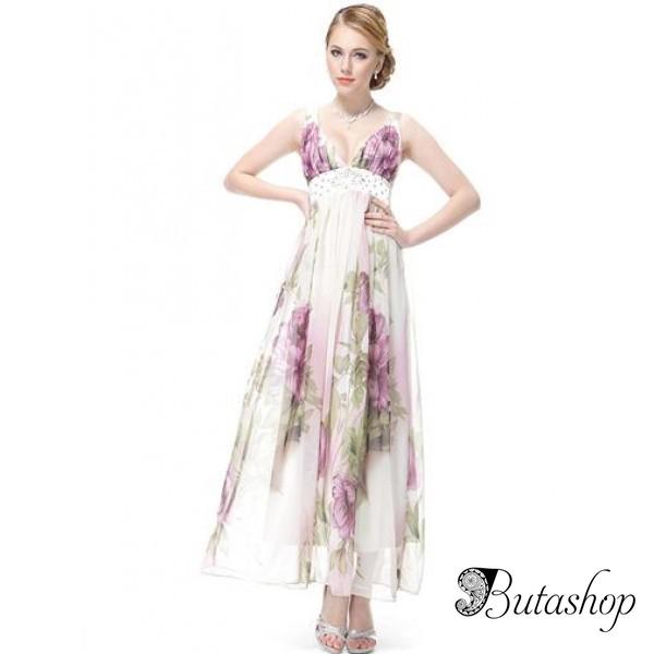 РАСПРОДАЖА! Сиреневое платье с мерцающим поясом - butashop.com
