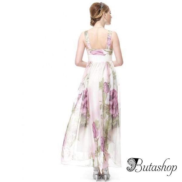 РАСПРОДАЖА! Сиреневое платье с мерцающим поясом - butashop.com