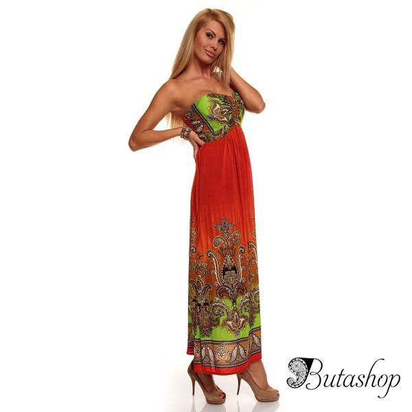 РАСПРОДАЖА! Летнее оранжевое платье - butashop.com