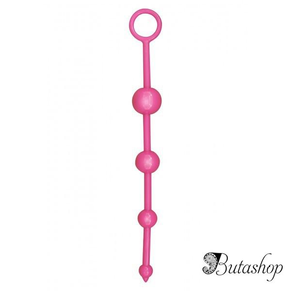 распродажа! анальная игрушка - шальные бусины розовые - butashop.com