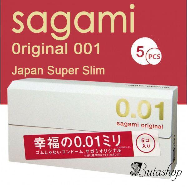 Ультратонкие презервативы Sagami Original 0.01мм, 5 шт - butashop.com