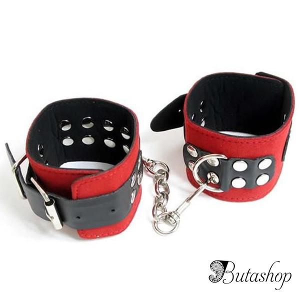 Черно-красные наручники для мужчин и женщин - butashop.com