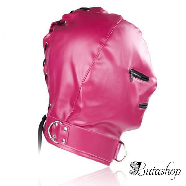 Розовая маска Zipper из винилу - butashop.com