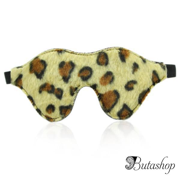Леопардовая ночная маска на глаза - butashop.com