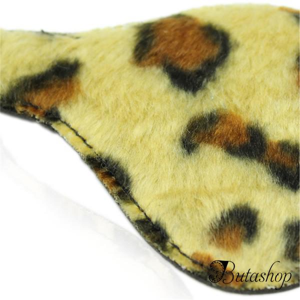 Леопардовая ночная маска на глаза - butashop.com