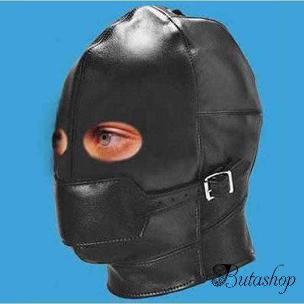 РАСПРОДАЖА! Кожаная черная маска - butashop.com