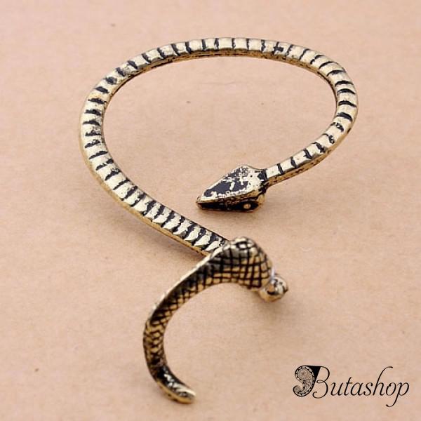 РАСПРОДАЖА! Стильные серьги в форме змеи - butashop.com