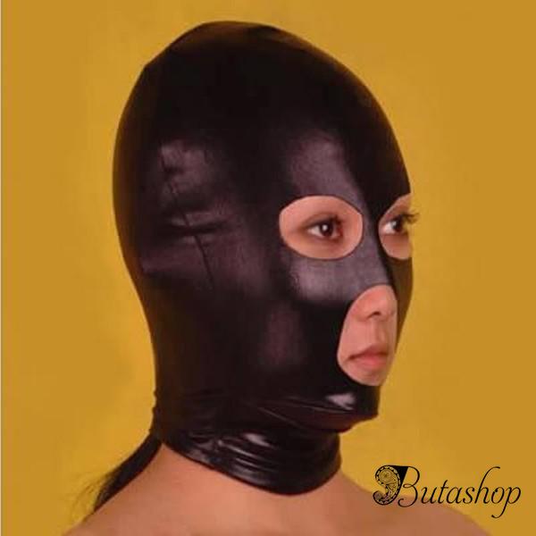 Черная маска с вырезами - butashop.com