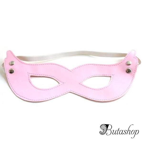 Розовая маскарадная маска - butashop.com