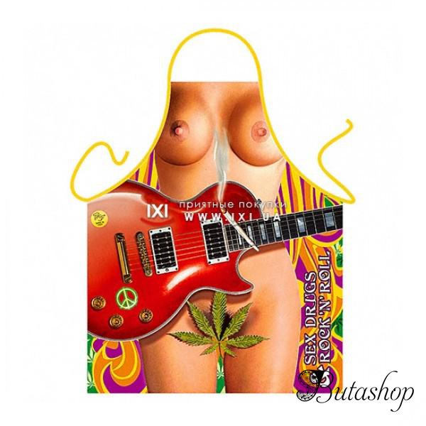 РАСПРОДАЖА! Эротический фартук - Девушка с гитарой / Sex drugs - butashop.com