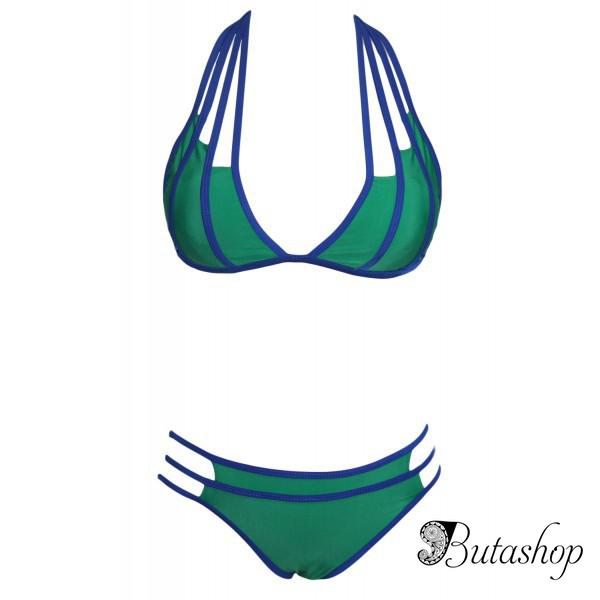 Раздельный зеленый купальник-бикини - butashop.com