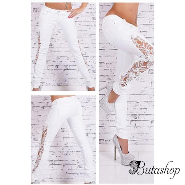 РАСПРОДАЖА! Женские штаны белого цвета - butashop.com