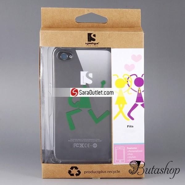 РАСПРОДАЖА! Durable Plastic Skin Case for iPhone 4 (Transparent) - butashop.com