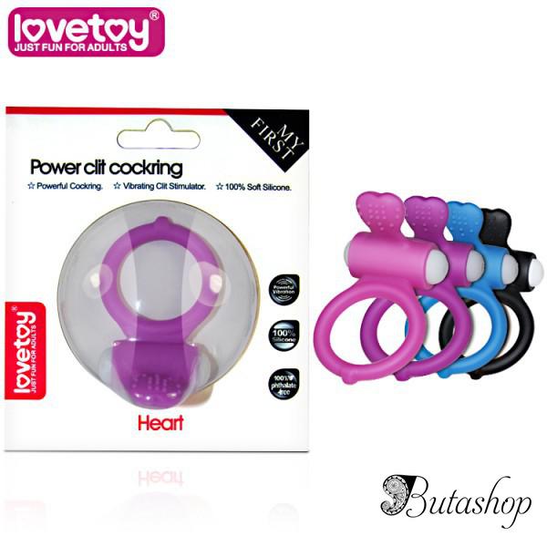 Виброкольцо Power Heart Clit Cockring - butashop.com