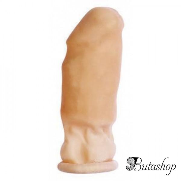Насадка на пенис телесного цвета силиконавая - butashop.com