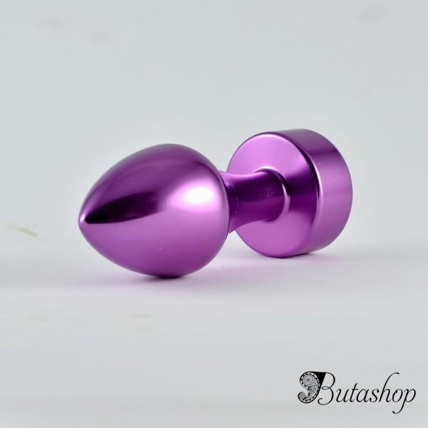 Анальная пробка фиолетового цвета - butashop.com