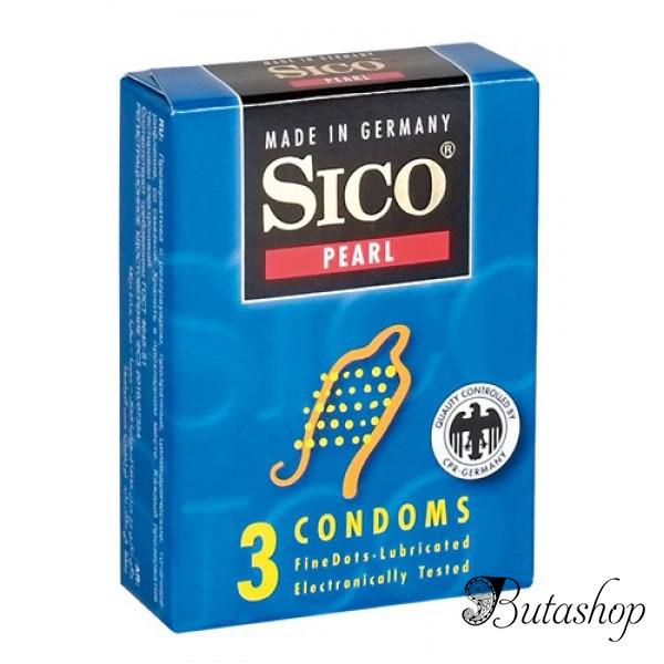 Презервативы Sico Pearl, 3 шт - butashop.com