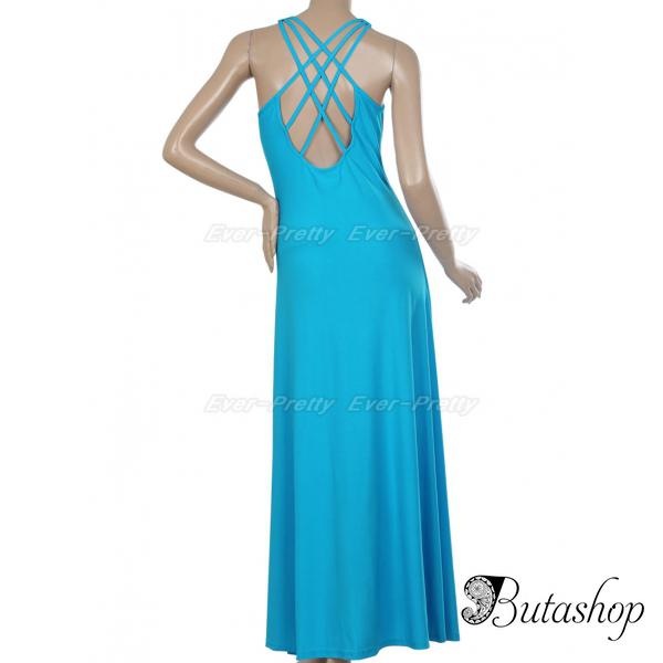 РАСПРОДАЖА! Элегантное голубое платье - butashop.com