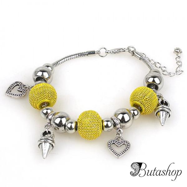 РАСПРОДАЖА! Стильный браслет с сердечками - butashop.com