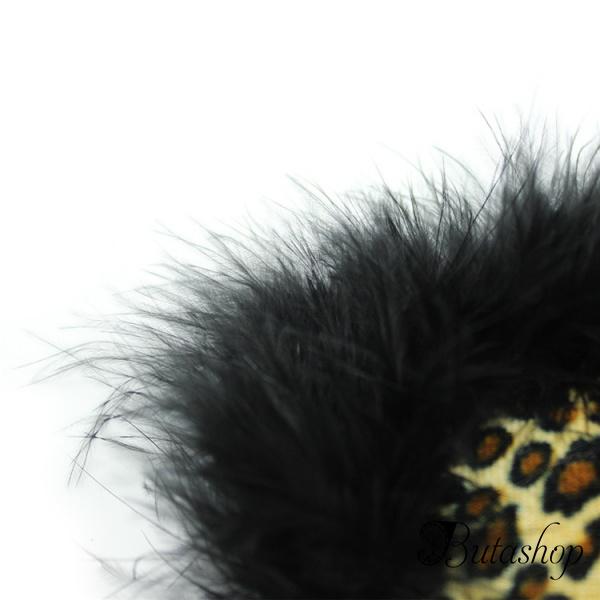 Леопардовая маска с пушком - butashop.com