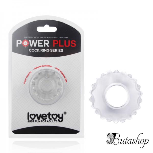 Чёрное эрекционное кольцо для пениса Power Plus - butashop.com