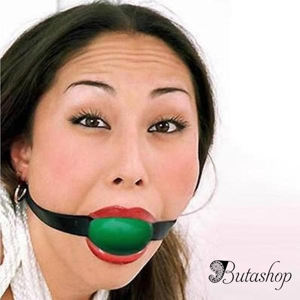 РАСПРОДАЖА! Классический кляп для рта зеленый - butashop.com
