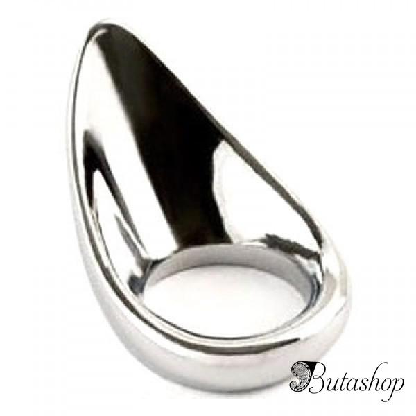 РАСПРОДАЖА! Хромированое кольцо на пенис - L - butashop.com