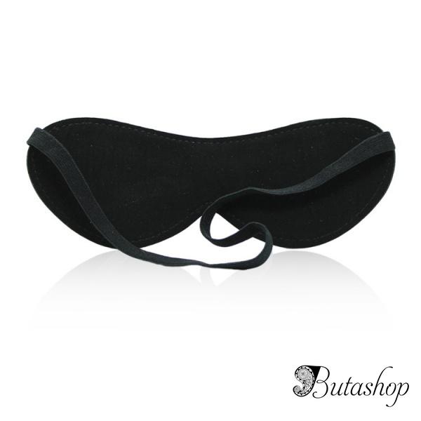 Кожаная маска с сердечками - butashop.com