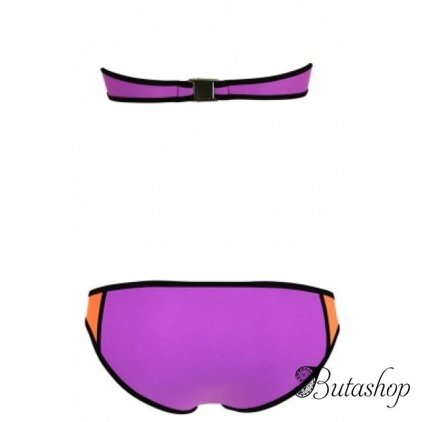 Трехцветный купальний комплект - butashop.com