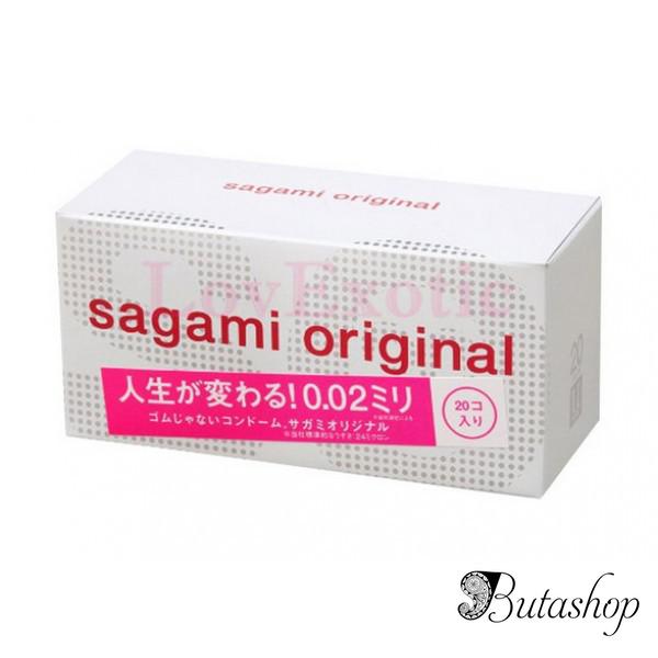 Полиуретановые презервативы Sagami Original 0.02мм, 20 шт - butashop.com