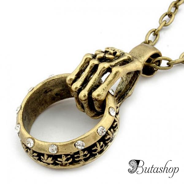 РАСПРОДАЖА! Ожерелье с кулоном в форме кольца - butashop.com