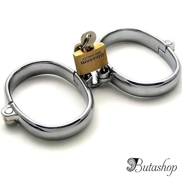 Мужские стальные наручники из стали - butashop.com