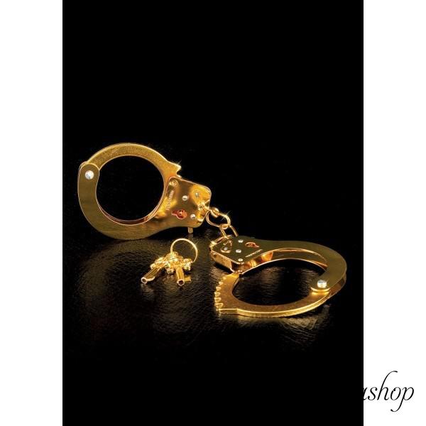 РАСПРОДАЖА! Золотые металлические наручники - butashop.com