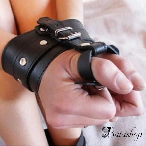 Кожаные наручники - butashop.com