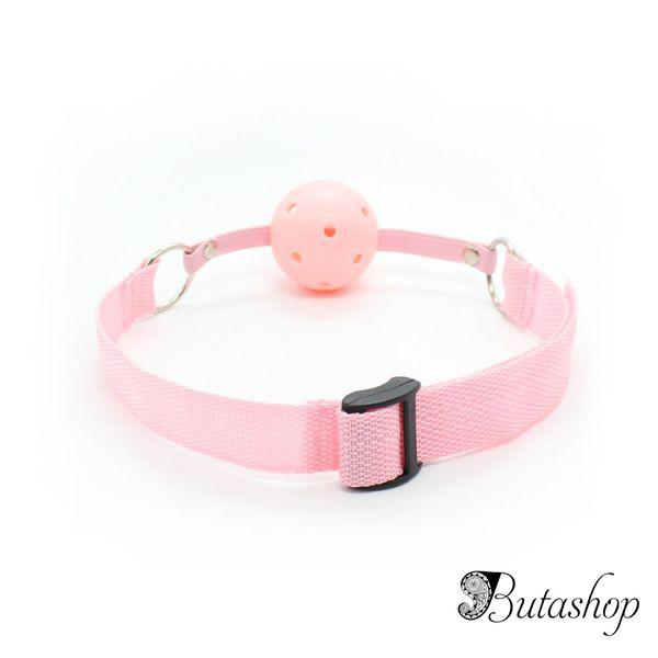 Розовый кляп для рта - butashop.com