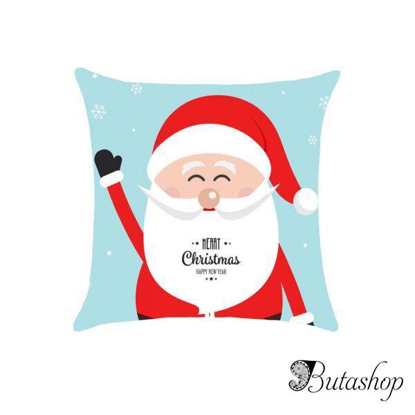 РАСПРОДАЖА! Amiable Cartoon Santa Christmas Throw Pillow Cover - www.butashop.com