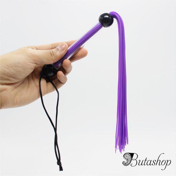 Небольшая резиновая  плеть фиолетовая - butashop.com