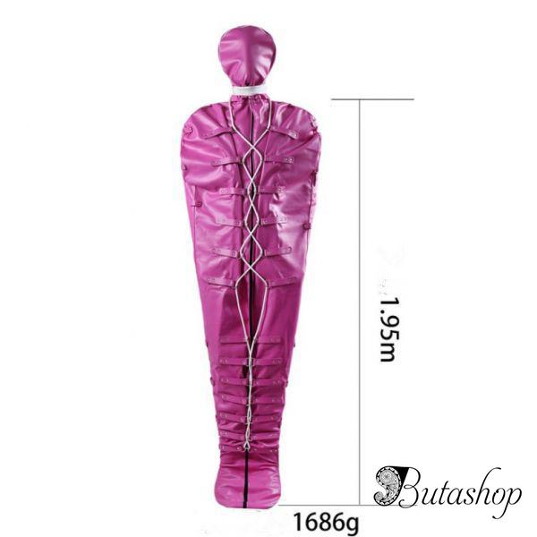 Кожаный бандаж Мумификация  розовый - butashop.com
