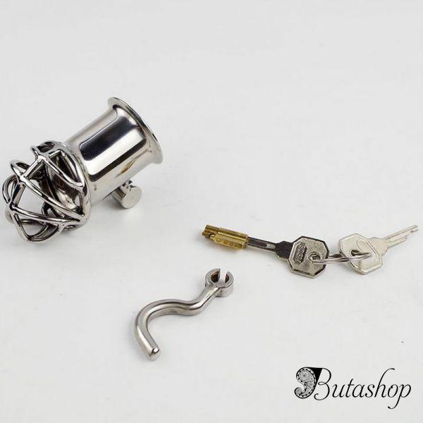 Stainless Steel PA Lock 6mm Glans Piercing Male Chastity Device Albert Piercing - butashop.com