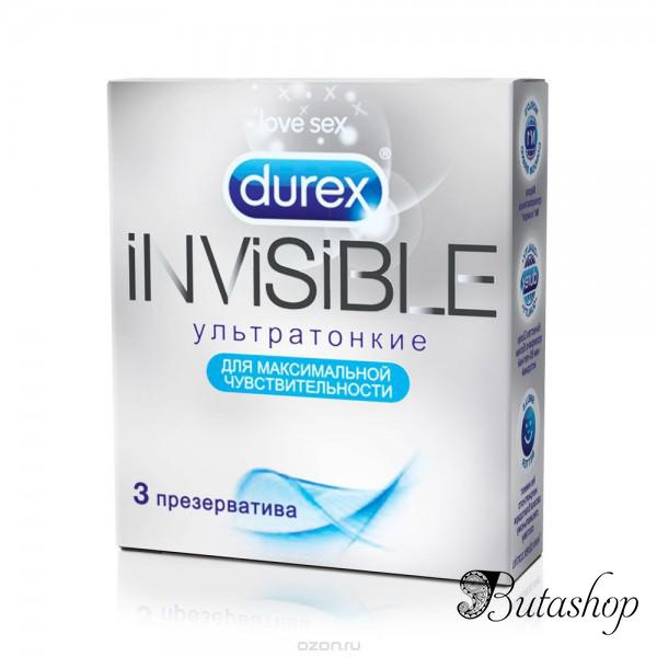 Презервативы Durex Invisible, 3 шт - butashop.com